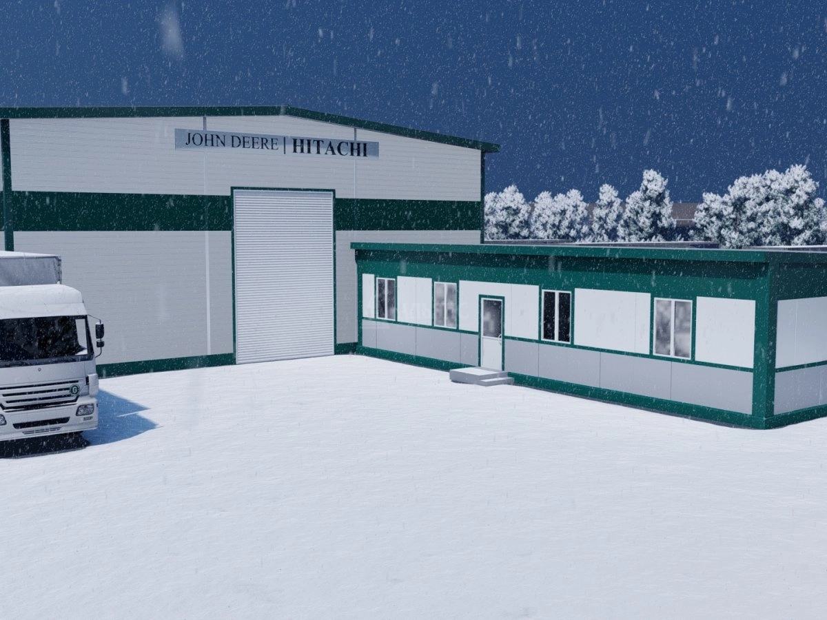 3D визуализация СТО из сэндвич-панелей - фото 6