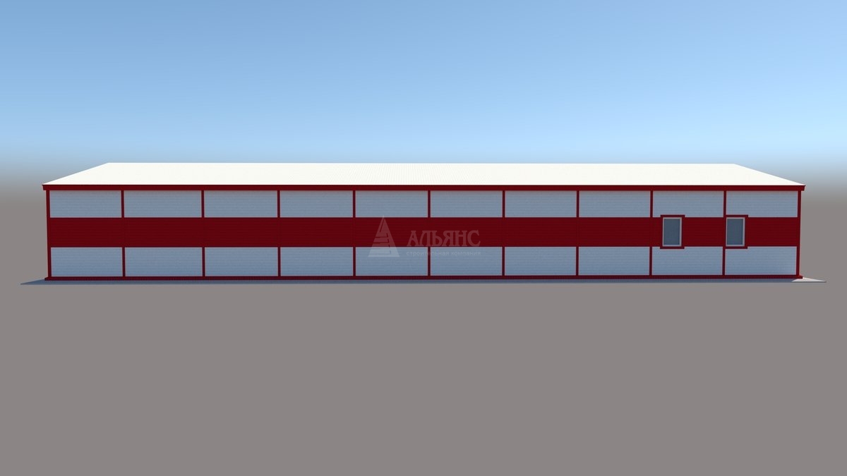 3D визуализация Магазин из сэндвич-панелей - фото 12