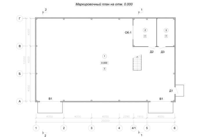 Планировка Склад из сэндвич-панелей -  фото 1