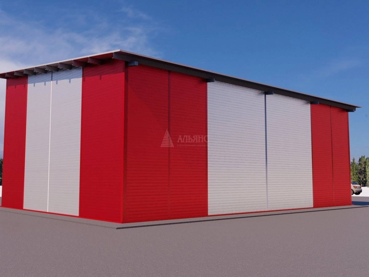 3D визуализация Холодный ангар-склад из сэндвич-панелей - фото 3