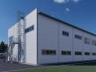3D визуализация Цех с АБК из сэндвич панелей