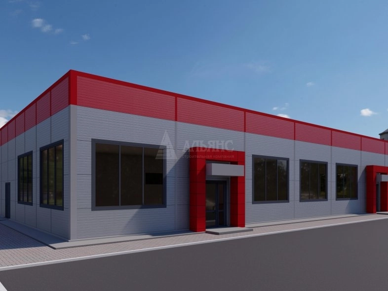 3D визуализация Магазин из сэндвич панелей - фото 3