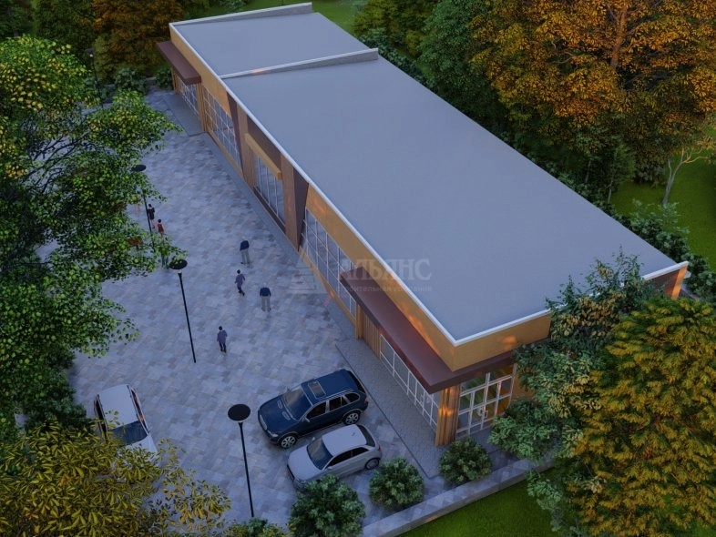 3D визуализация Придорожное кафе из сэндвич-панелей - фото 8