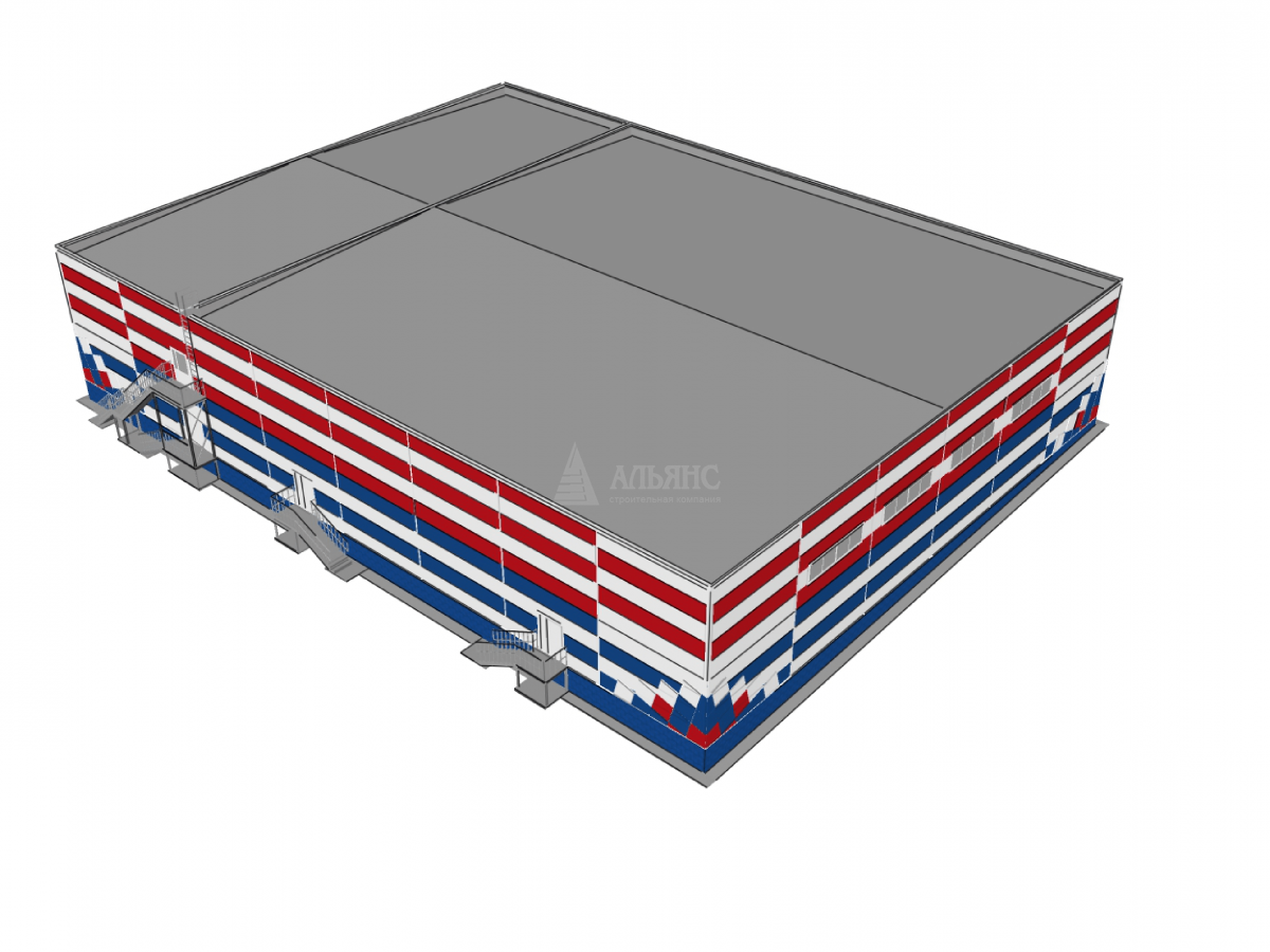 3D визуализация Магазин из сэндвич-панелей - фото 15