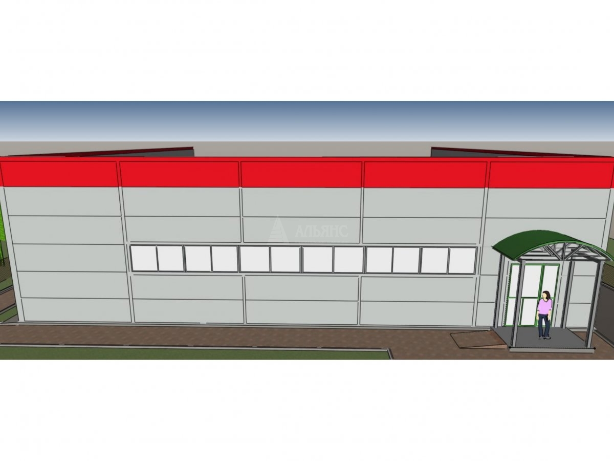 3D визуализация Магазин из сэндвич-панелей - фото 6