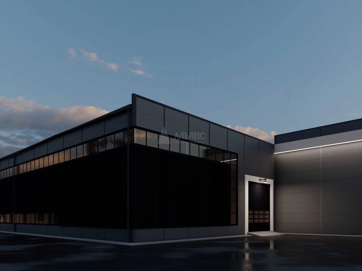 3D визуализация СТО из сэндвич панелей - фото 6