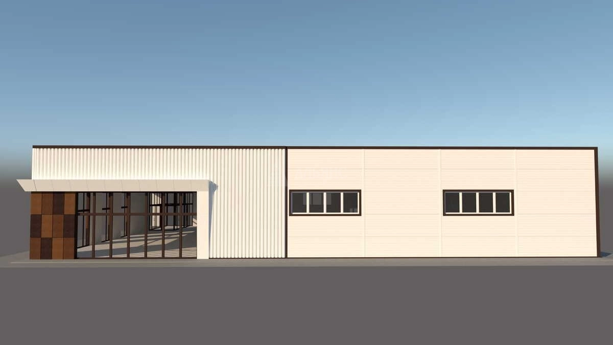3D визуализация Магазин из сэндвич-панелей - фото 11