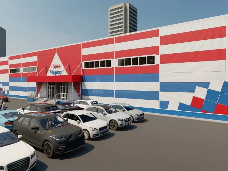 3D визуализация Магазин из сэндвич-панелей - фото 3
