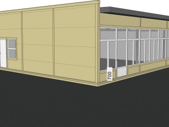 Проект павильона из сэндвич-панелей